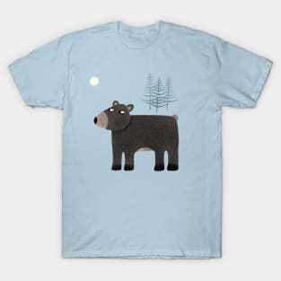 The Bear, the Trees and the Moon T-Shirt